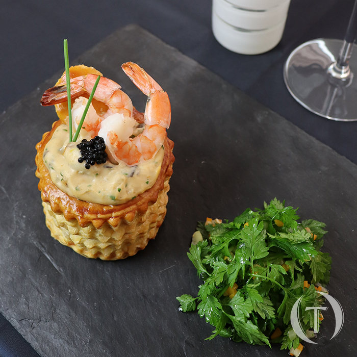 Assiette bouchée aux fruits de mer