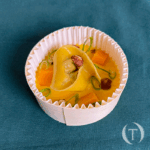 Velouté de butternut et sa raviole aux champignons