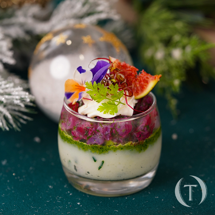 Verrine de Cabillaud façon Gravlax