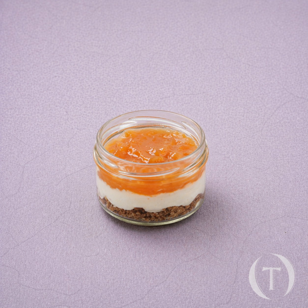 Cheesecake, vanille, pêche