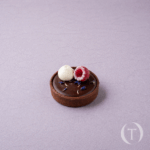 Tartelette framboise chocolat, bleuets